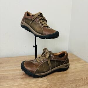 Keen Presidio Casual Tan Leather Sneaker Women’s Size 7.5